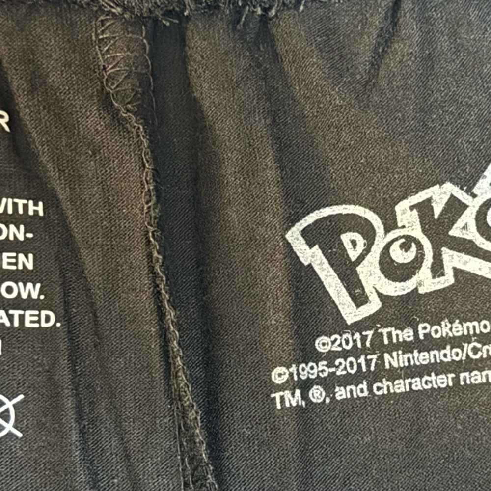 Pokemon Black Joggers with Yellow Eevee Design - Picture 3 of 4